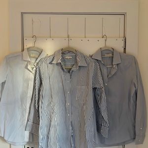 Womans 100% Italian cotton Ann Mashburn Button down shirts